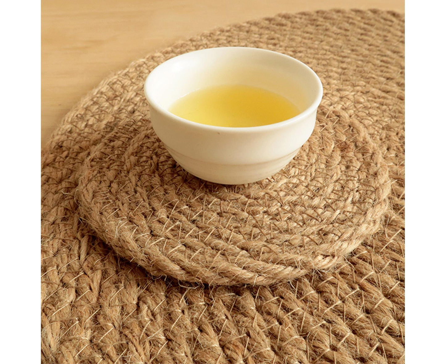 Elegant Good Woven Placemat Eco-friendly Fine Texture Straw Dinner Mat for Home-30cm V1263-JX-909