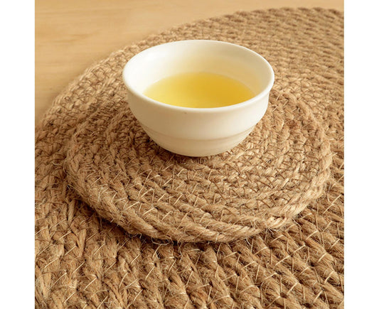 Elegant Good Woven Placemat Eco-friendly Fine Texture Straw Dinner Mat for Home-30cm V1263-JX-909