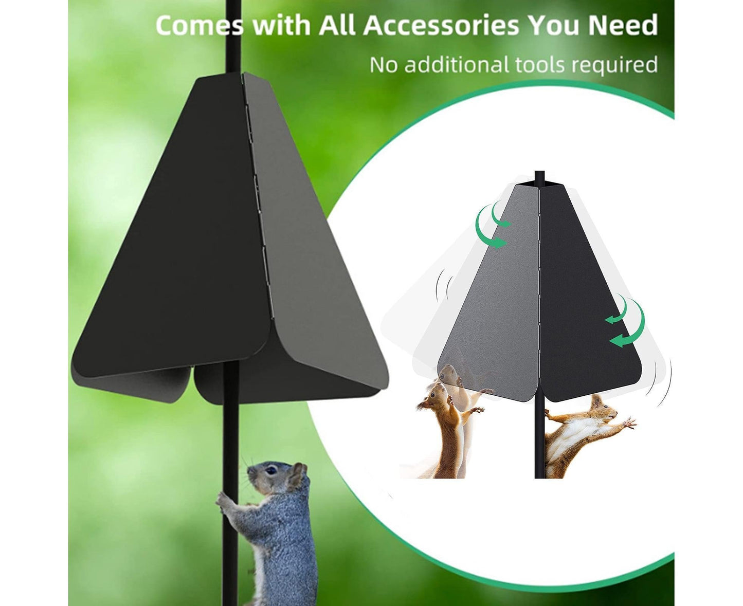 Squirrel Baffle Smooth Surface Bird Feeder Guard - A V1263-JX-912
