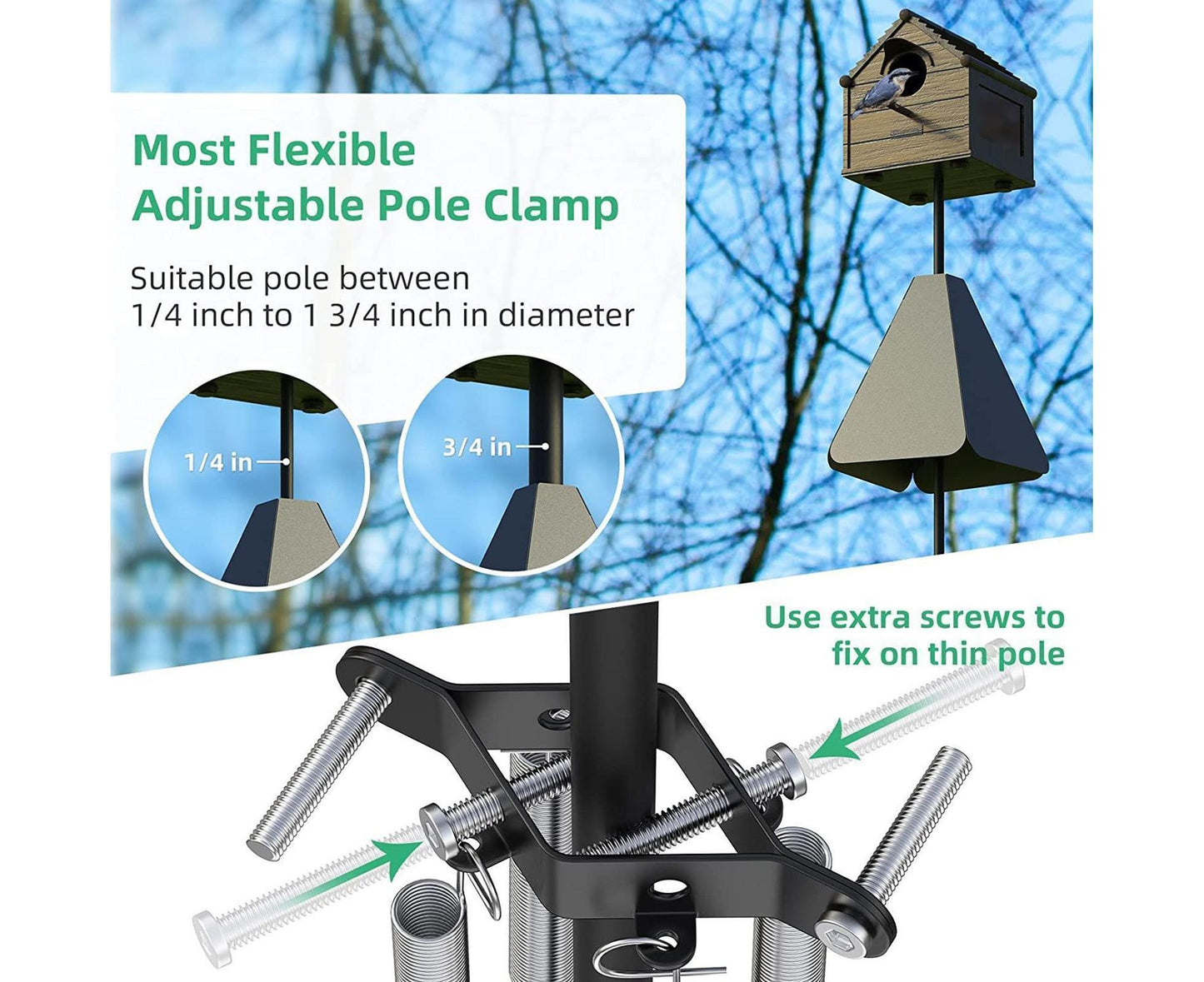 Squirrel Baffle Smooth Surface Bird Feeder Guard - A V1263-JX-912