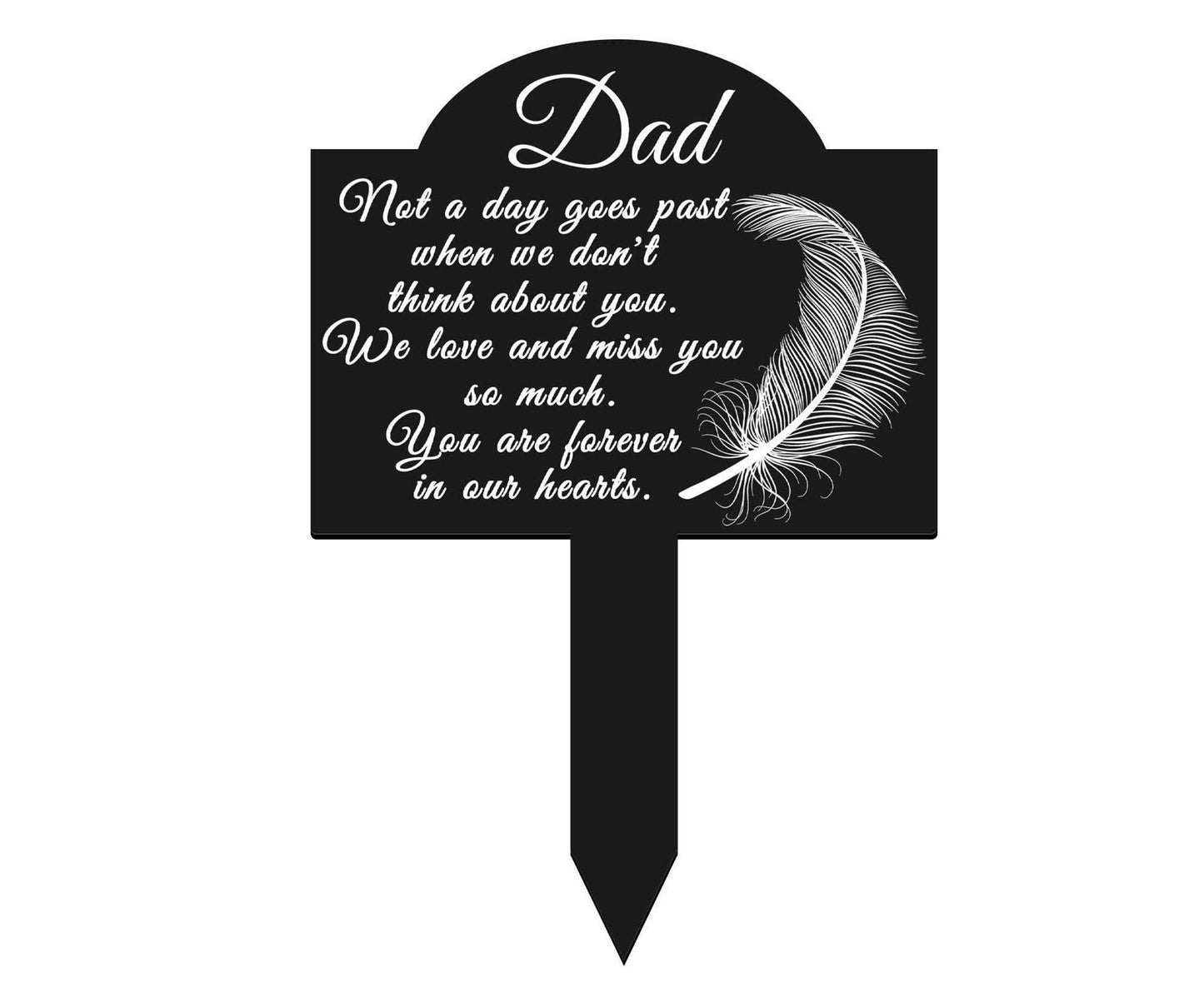 Garden Plaque Memorial Remembrance Stake - A V1263-JX-915