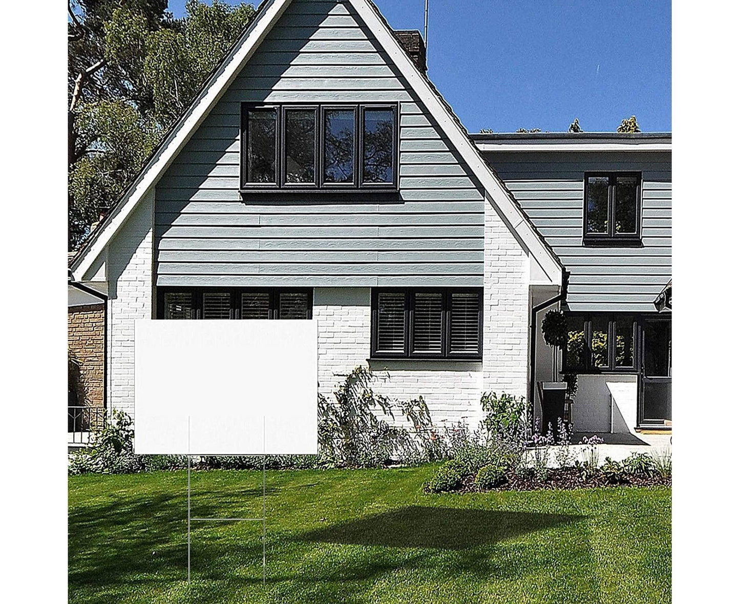 4Pcs Blank Yard Signs with H Stakes - 4pcs V1263-JX-918