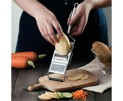 Multi-Purpose Vegetable Slicer Peeler Stainless Steel Grater Shredder Cutter V1263-JX-919
