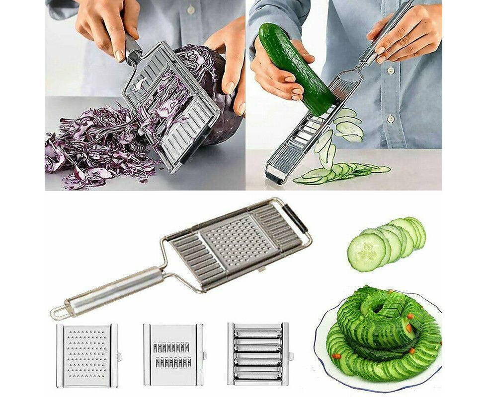 Multi-Purpose Vegetable Slicer Peeler Stainless Steel Grater Shredder Cutter V1263-JX-919