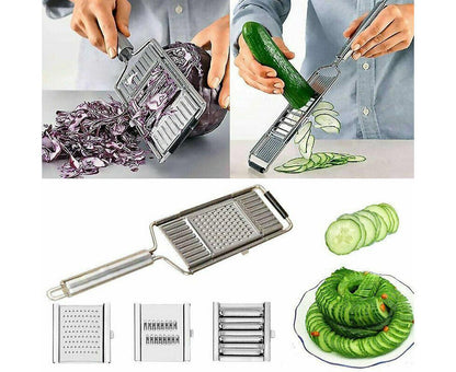 Multi-Purpose Vegetable Slicer Peeler Stainless Steel Grater Shredder Cutter V1263-JX-919