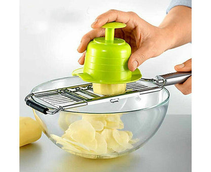 Multi-Purpose Vegetable Slicer Peeler Stainless Steel Grater Shredder Cutter V1263-JX-919
