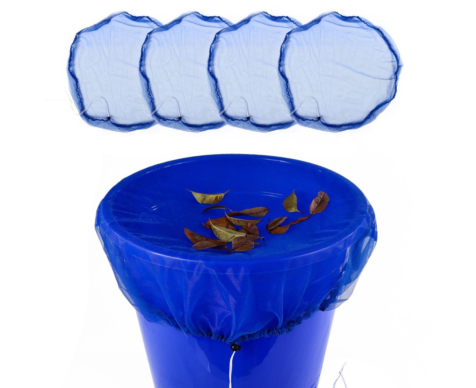 2Pcs Mesh Rain Barrel Cover - Blue V1263-JX-921