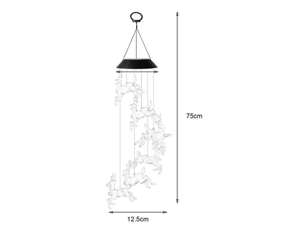 Solar Halloween Wind Chime Light - Elk V1263-JX-922