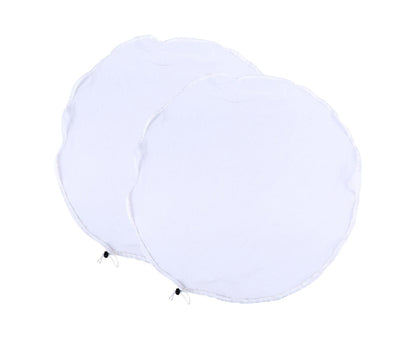 2Pcs Mesh Rain Barrel Cover - White V1263-JX-924