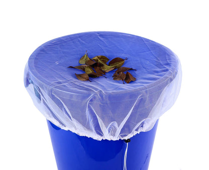 2Pcs Mesh Rain Barrel Cover - White V1263-JX-924