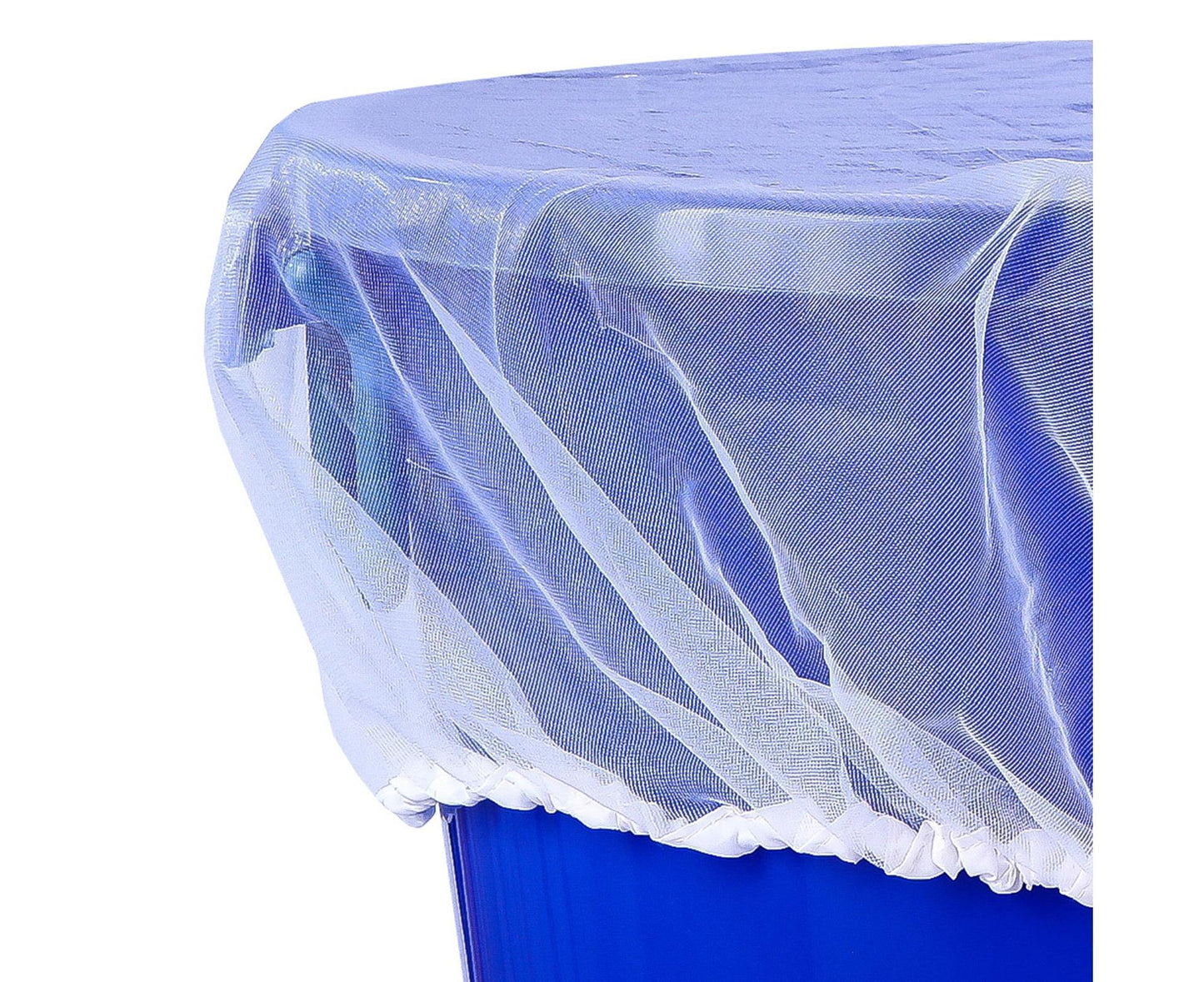 2Pcs Mesh Rain Barrel Cover - White V1263-JX-924