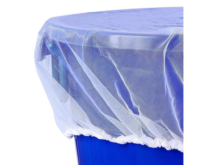 2Pcs Mesh Rain Barrel Cover - White V1263-JX-924