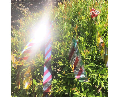 10Pcs Bird Repellent Ribbon Double Side Tape - Silver&Red V1263-JX-925