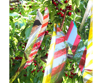 10Pcs Bird Repellent Ribbon Double Side Tape - Silver&Red V1263-JX-925
