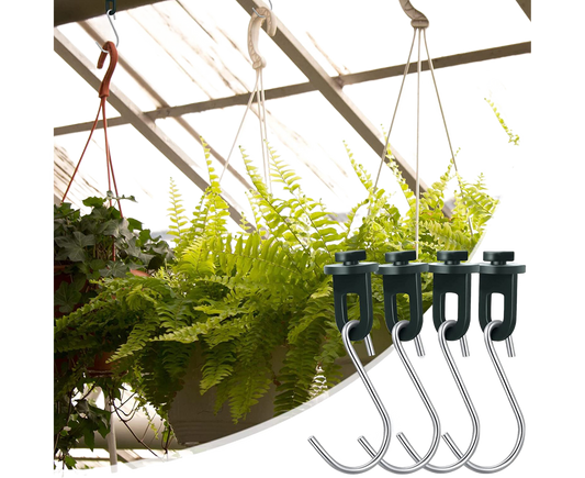 1 Set Plant Hanging Hook S-shaped - Green V1263-JX-929