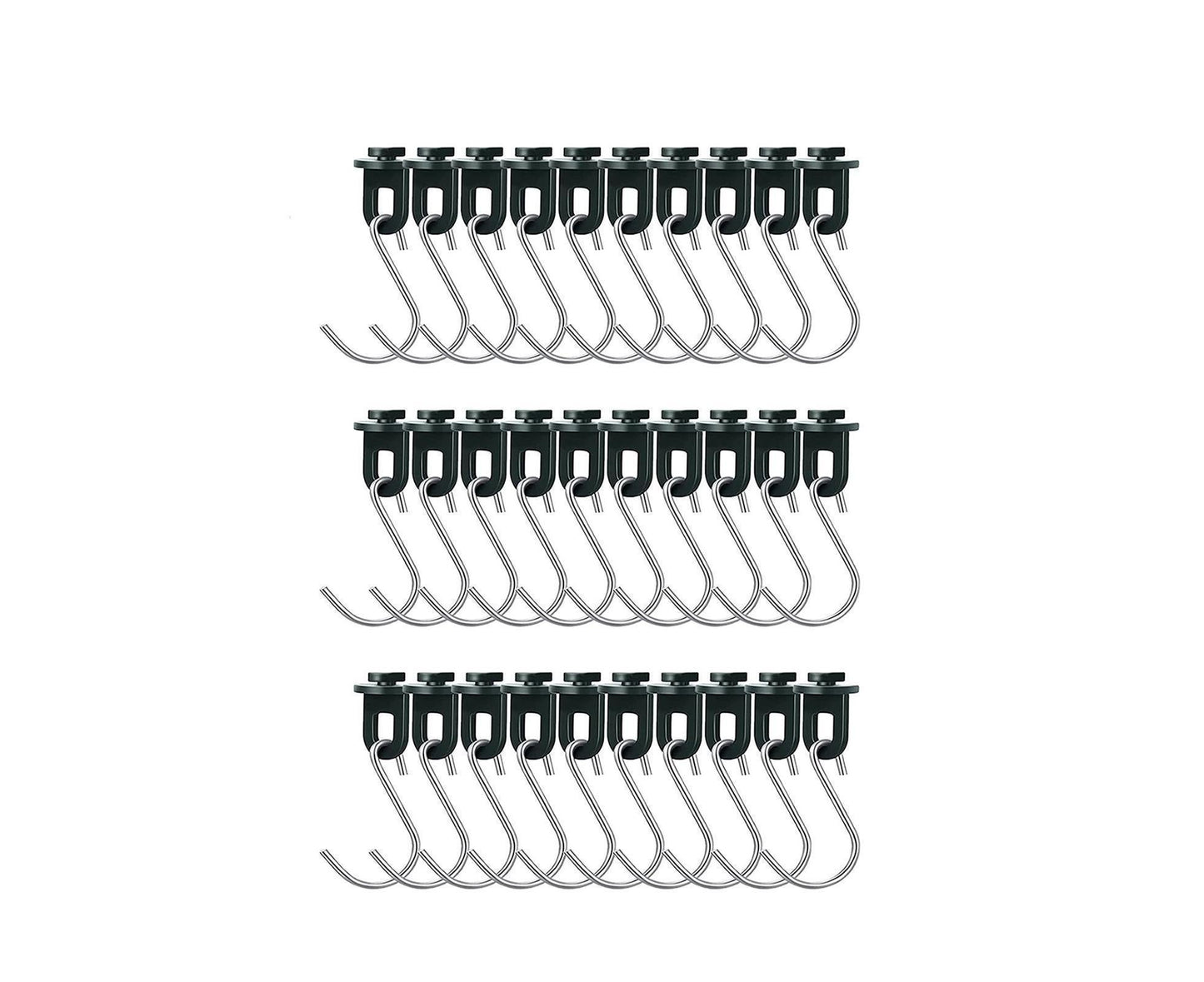 1 Set Plant Hanging Hook S-shaped - Green V1263-JX-929