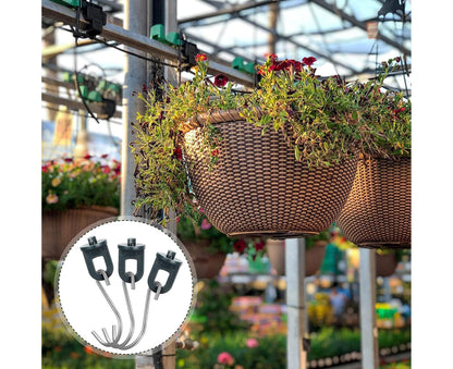 1 Set Plant Hanging Hook S-shaped - Green V1263-JX-929