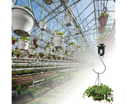 1 Set Plant Hanging Hook S-shaped - Green V1263-JX-929