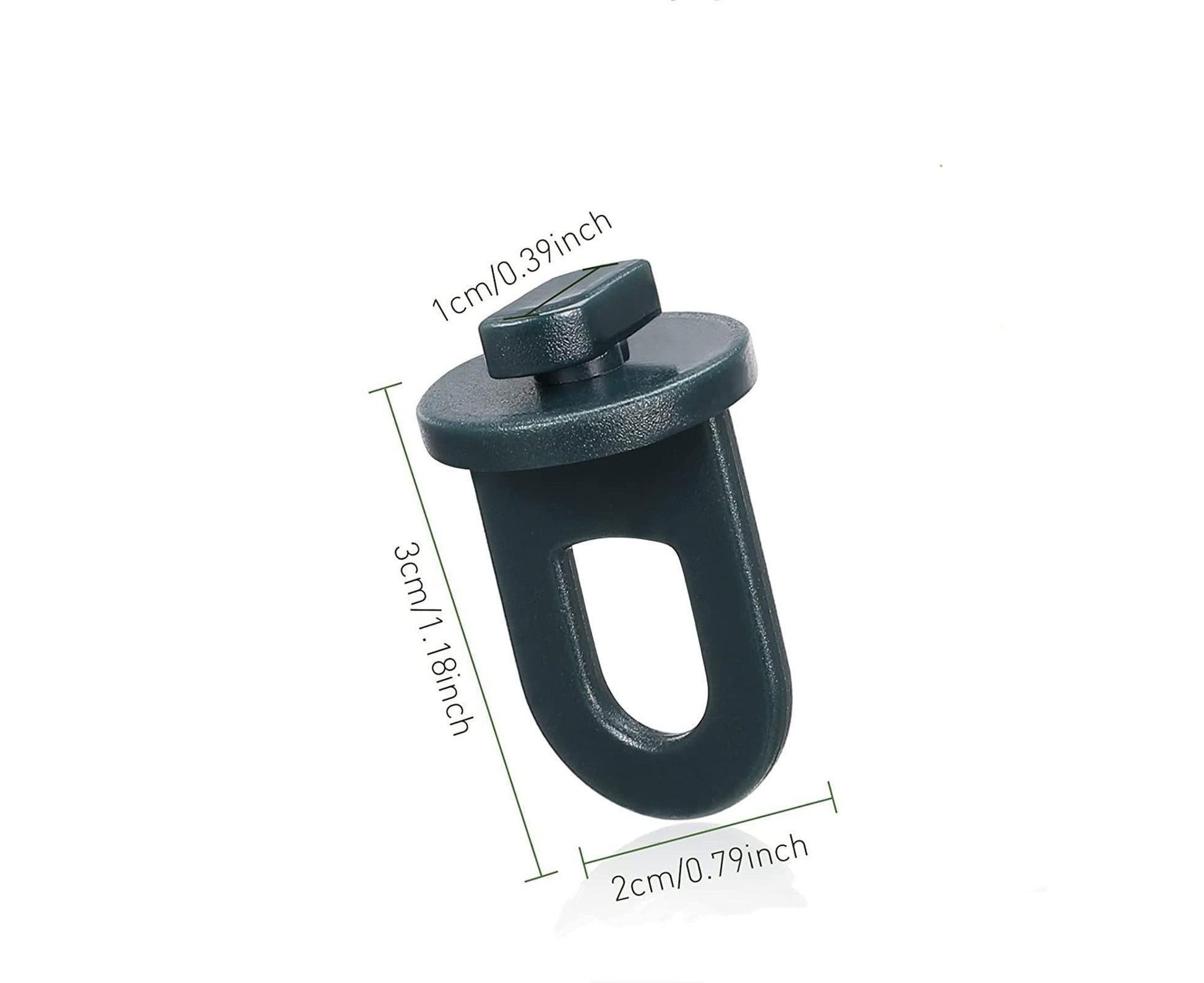 1 Set Plant Hanging Hook S-shaped - Green V1263-JX-929