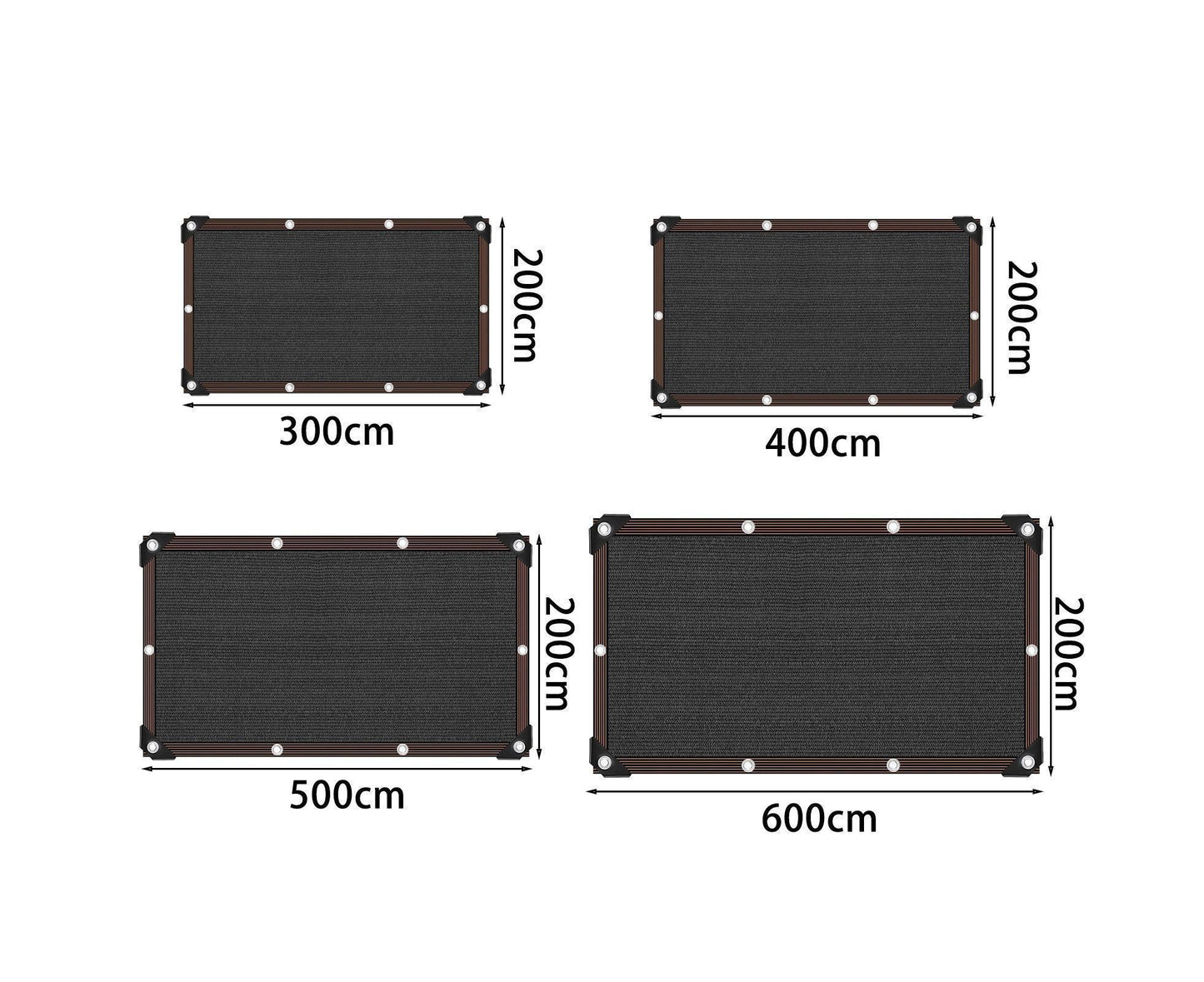 Black Shade Cloth with Grommets - S V1263-JX-932