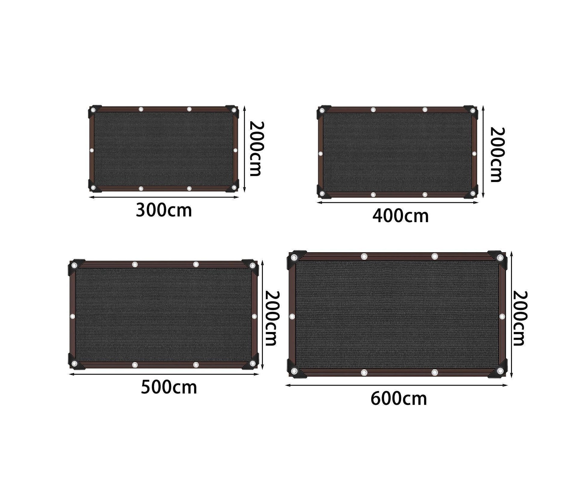 Black Shade Cloth with Grommets - S V1263-JX-932