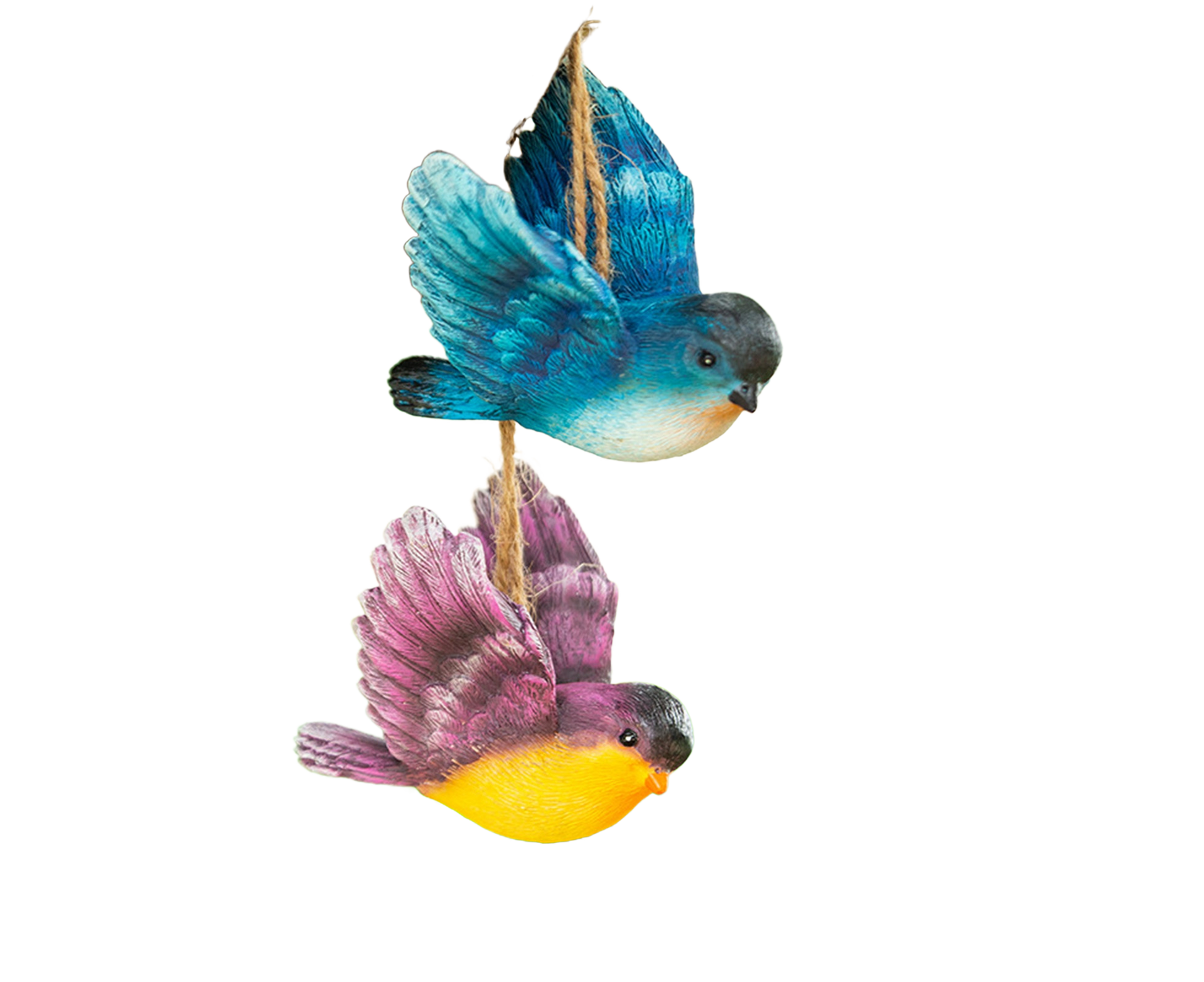 1 Set Decorative Resin Birds Pendant - Multicolor V1263-JX-936