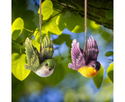 1 Set Decorative Resin Birds Pendant - Multicolor V1263-JX-936