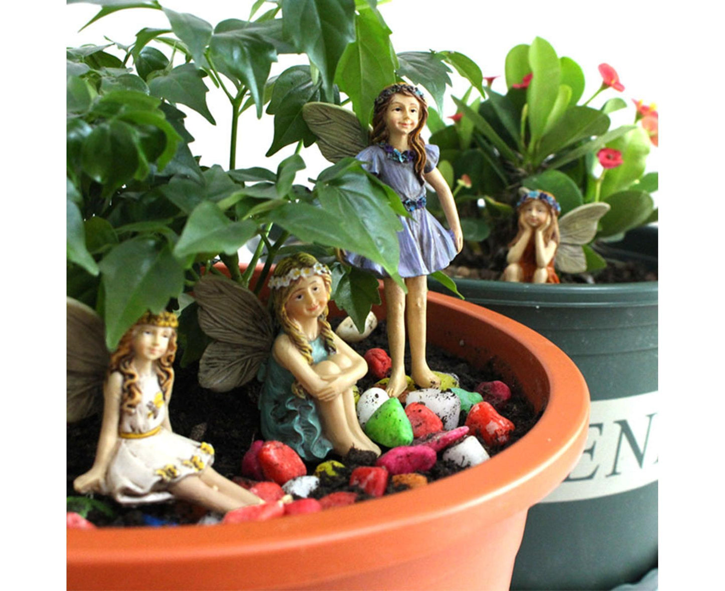 6Pcs Miniature Fairy Garden Figurines - 1 Set V1263-JX-937