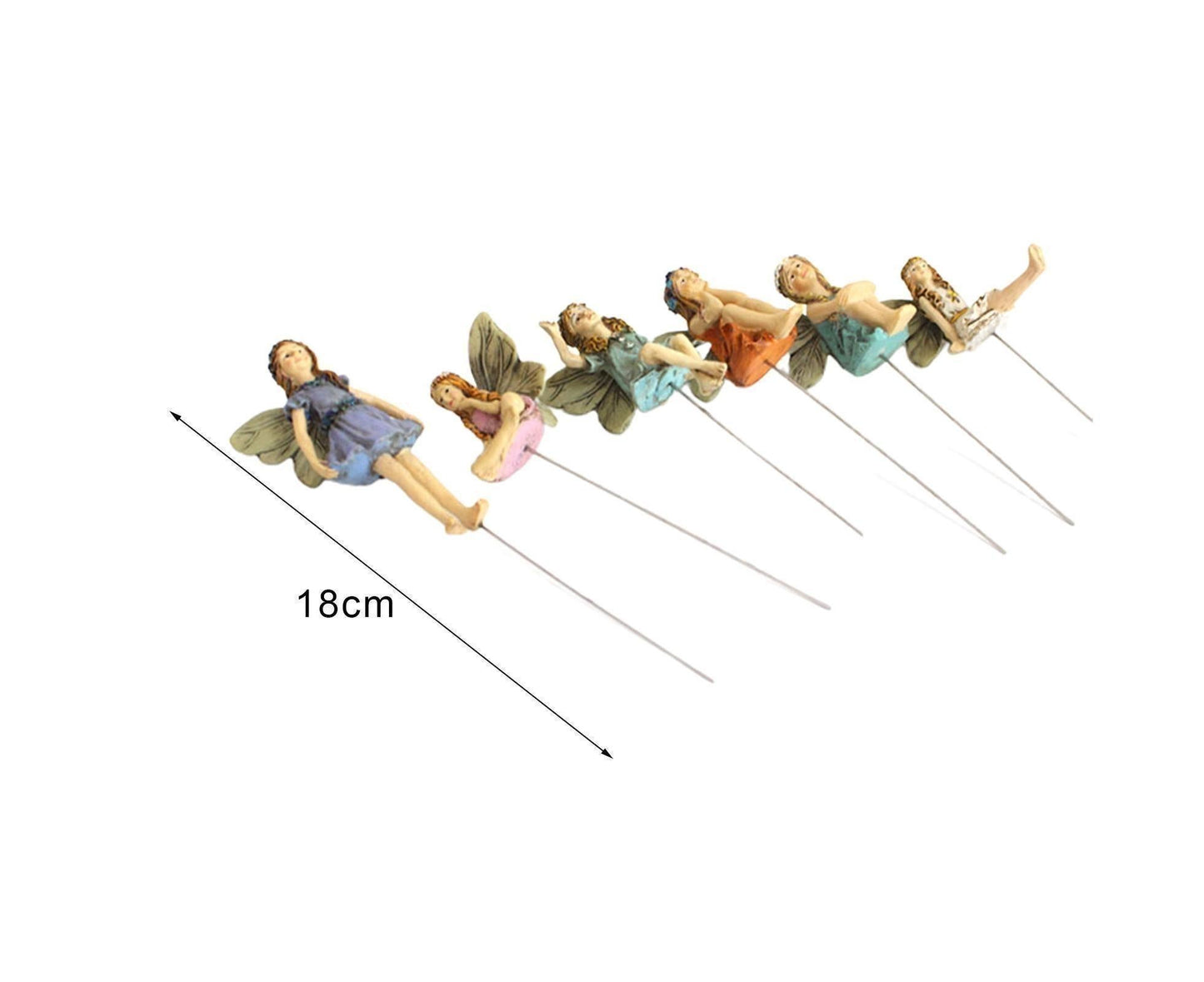 6Pcs Miniature Fairy Garden Figurines - 1 Set V1263-JX-937