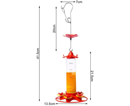 Hanging Feeder Hook Leakproof Hummingbird Feeder - Red V1263-JX-940