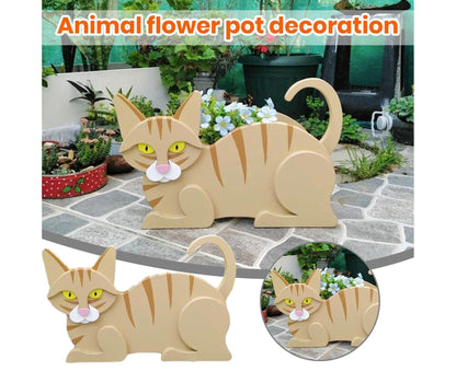 Flower Pot Cat Shape Garden Decoration - F V1263-JX-942