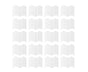 20Pcs Border Fence Walkway Landscape Edging - White V1263-JX-943