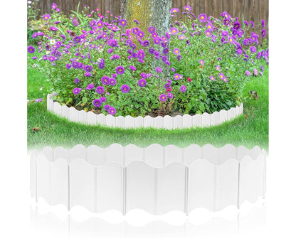 20Pcs Border Fence Walkway Landscape Edging - White V1263-JX-943