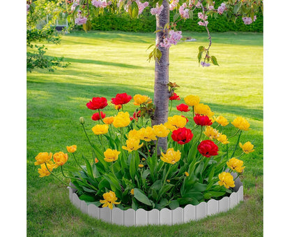 20Pcs Border Fence Walkway Landscape Edging - White V1263-JX-943