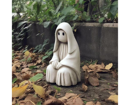 Spooky Ghost Garden Sculpture Halloween Ornament - D V1263-JX-944