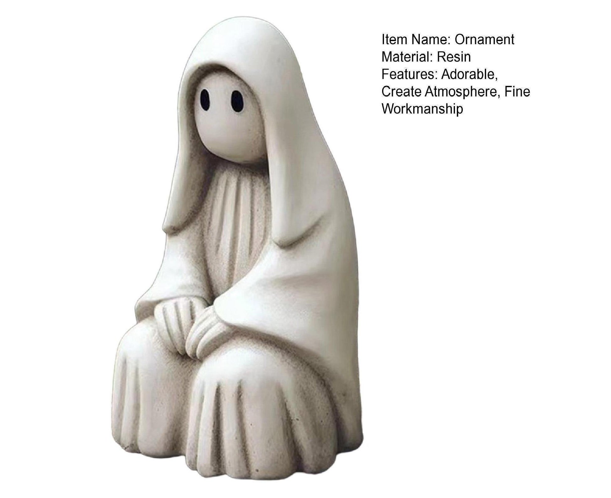 Spooky Ghost Garden Sculpture Halloween Ornament - D V1263-JX-944