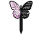 Cemetery Insert Beech Butterfly Stake - Pink V1263-JX-949