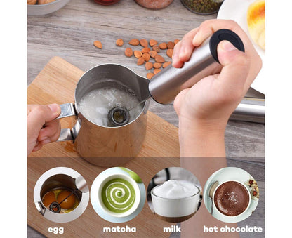 Rechargeable Milk Frother - Portable Travel - 2-Speed V1263-JX-950