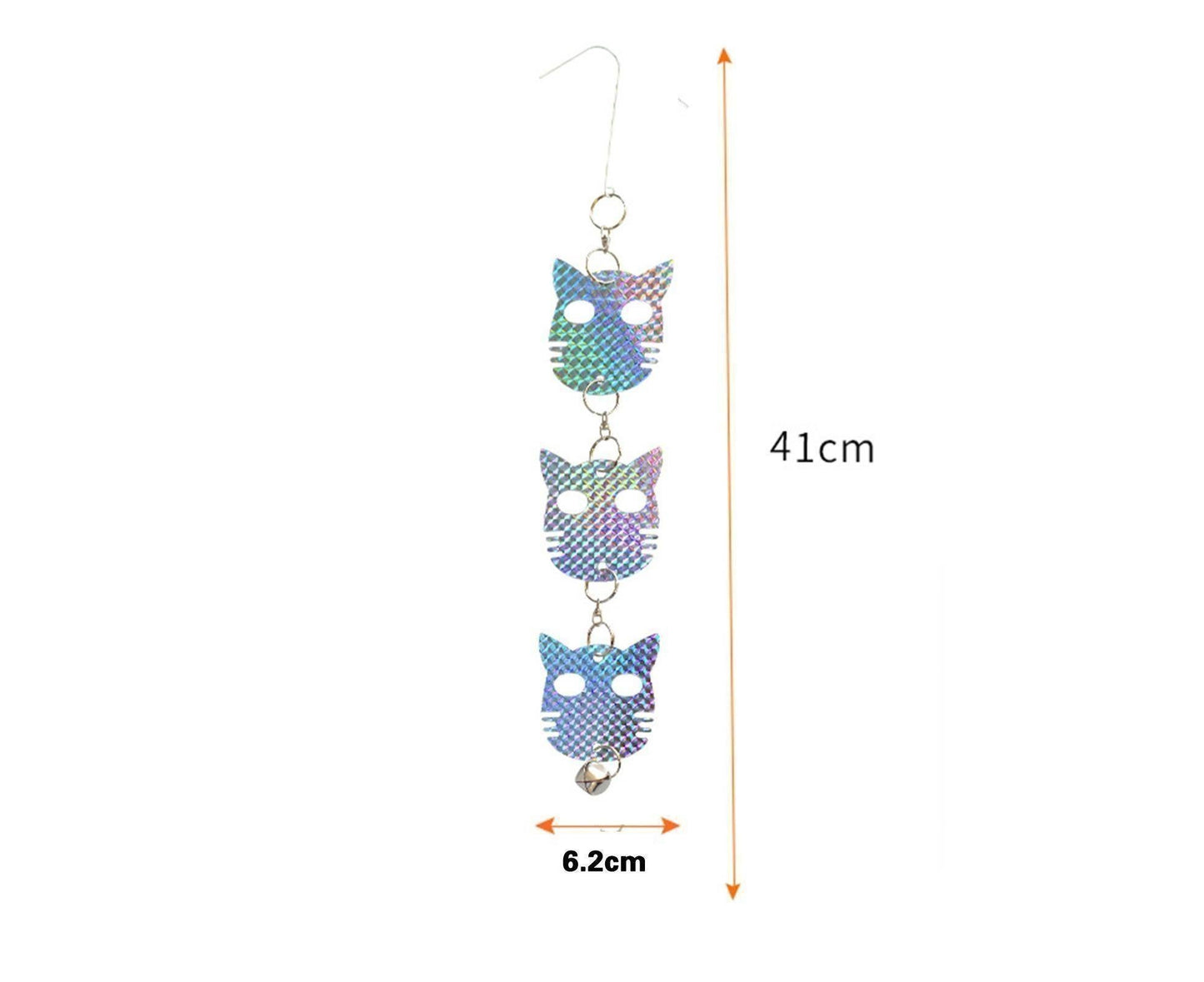 4Pcs Owl Bird Repellent Reflective Discs - 4pcs V1263-JX-954