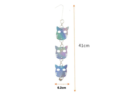 4Pcs Owl Bird Repellent Reflective Discs - 4pcs V1263-JX-954