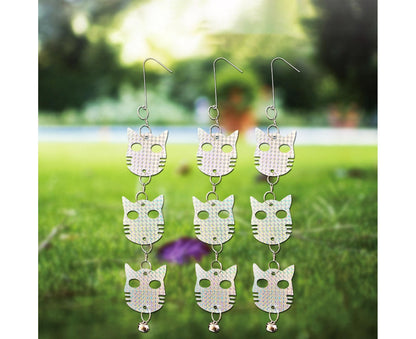 4Pcs Owl Bird Repellent Reflective Discs - 4pcs V1263-JX-954