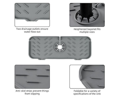 Tap Silicone Water Filter Mat - Splash Protector - Rubber V1263-JX-955