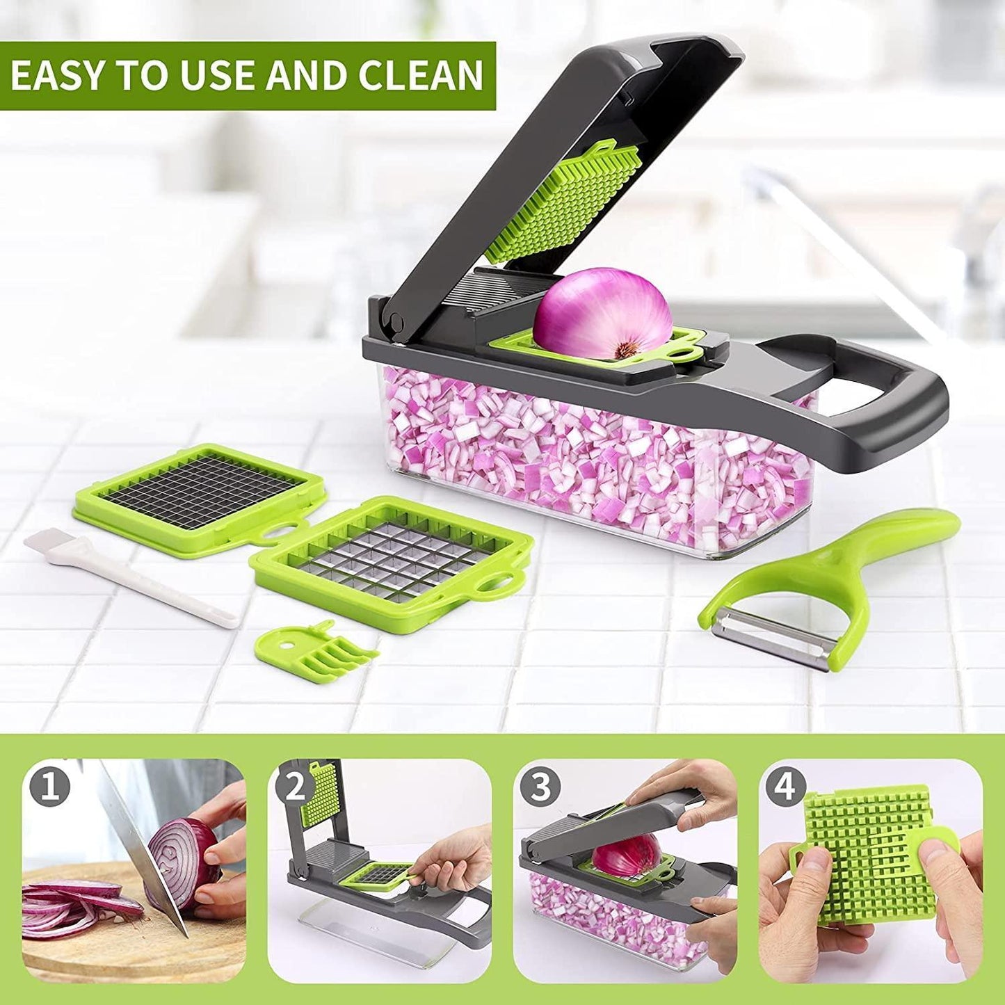 Vegetable Chopper - Mandoline Slicer - Food Cutter V1263-JX-961