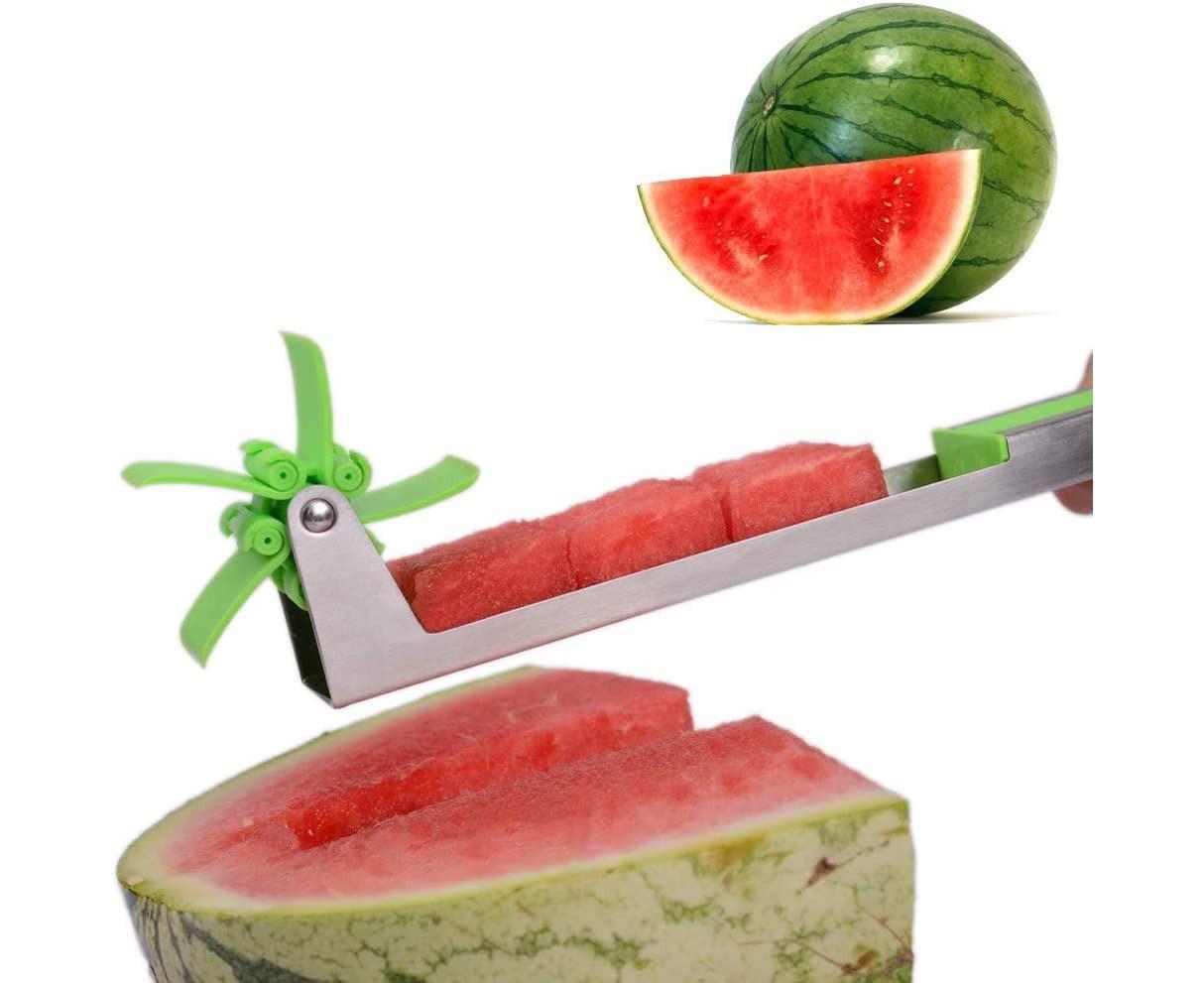 Watermelon Windmill Cutter - Stainless Steel Slicer - Green V1263-JX-966