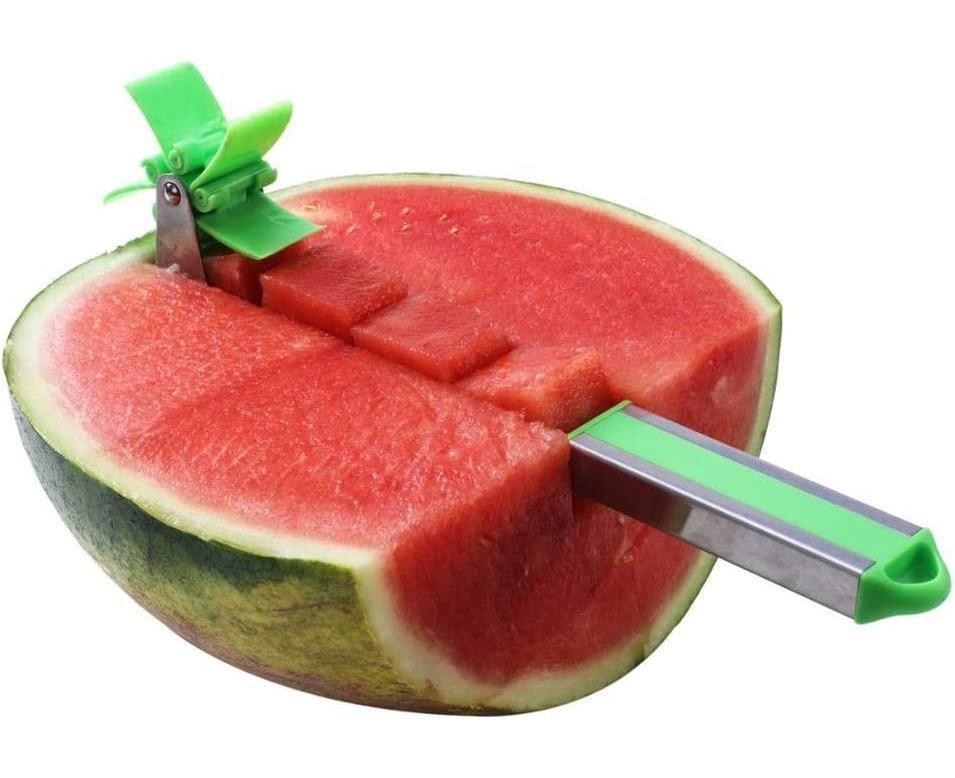 Watermelon Windmill Cutter - Stainless Steel Slicer - Green V1263-JX-966