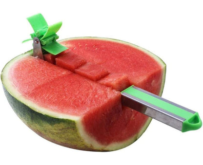 Watermelon Windmill Cutter - Stainless Steel Slicer - Green V1263-JX-966