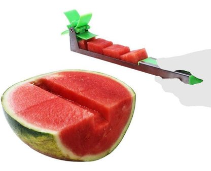 Watermelon Windmill Cutter - Stainless Steel Slicer - Green V1263-JX-966