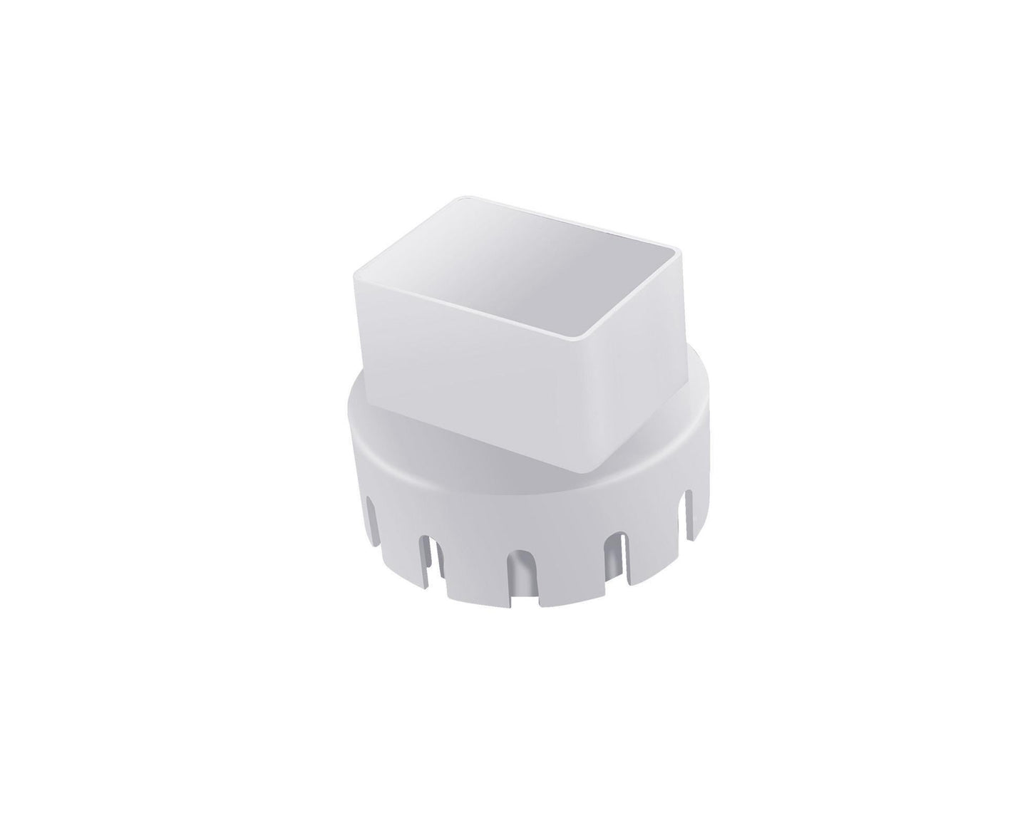 Downspout Adapter Rain Gutter Extender - White M V1263-JX-968