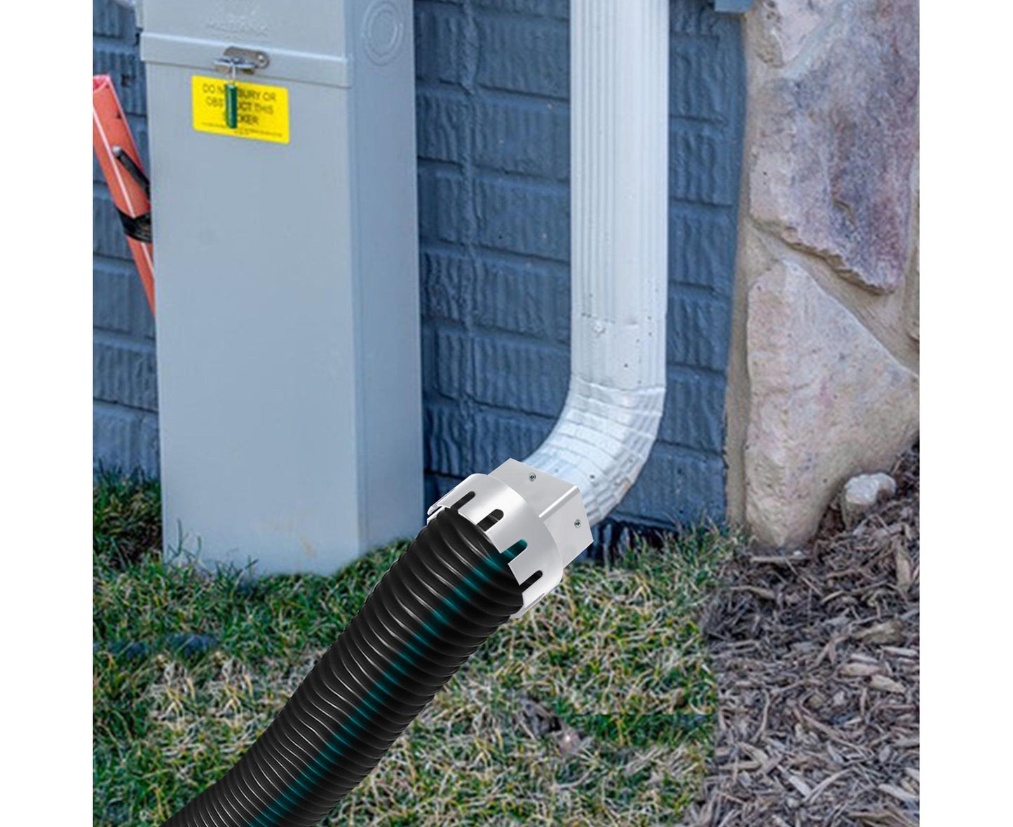 Downspout Adapter Rain Gutter Extender - White M V1263-JX-968