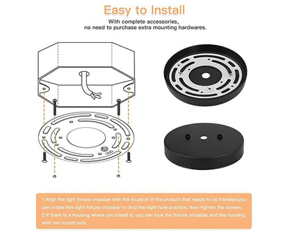 1 Set Light Fixture Mounting Plate - Sets V1263-JX-969